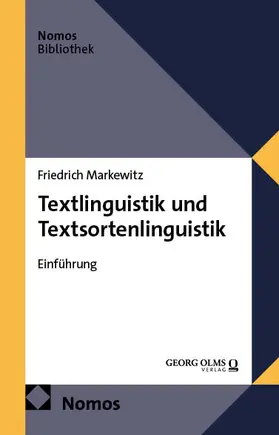 Markewitz |  Textlinguistik und Textsortenlinguistik | Buch |  Sack Fachmedien