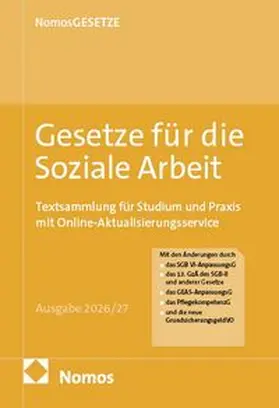 Gesetze für die Soziale Arbeit | Buch | 978-3-7560-3797-1 | www.sack.de