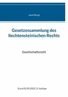 Bergt |  Gesetzessammlung des liechtensteinischen Rechts | eBook | Sack Fachmedien