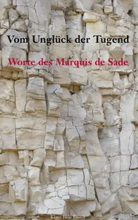 de Sade |  Vom Unglück der Tugend | Buch |  Sack Fachmedien