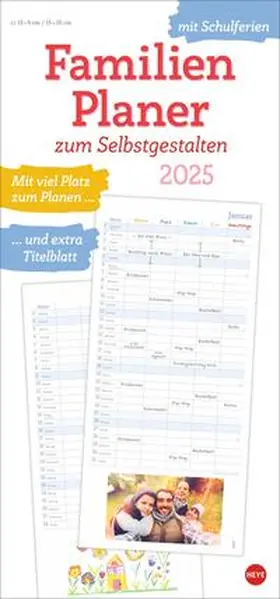  Familienplaner zum Selbstgestalten 2025 | Sonstiges |  Sack Fachmedien