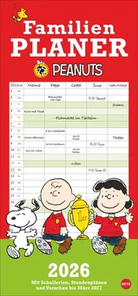  Peanuts Familienplaner 2026 | Sonstiges |  Sack Fachmedien