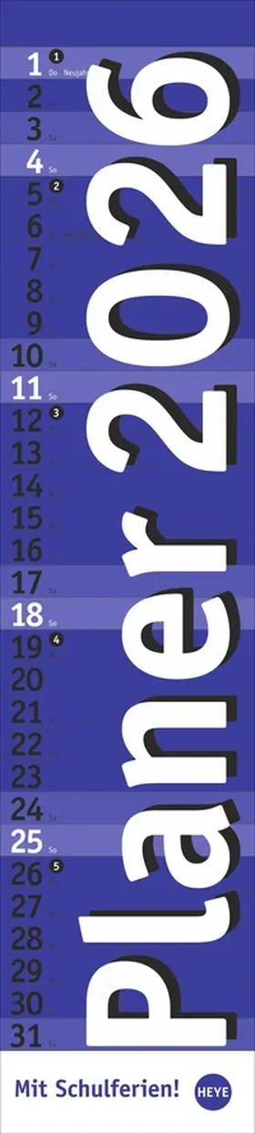 Heye |  Langplaner, blau 2026 | Sonstiges |  Sack Fachmedien