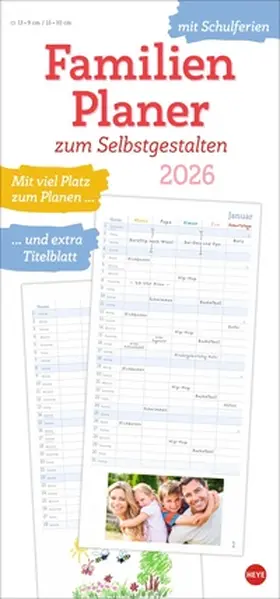  Familienplaner zum Selbstgestalten 2026 | Sonstiges |  Sack Fachmedien