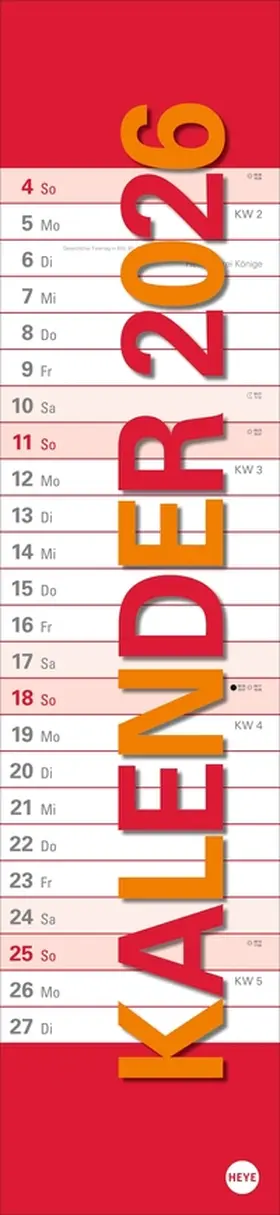 Heye |  Langplaner XL 2026 | Sonstiges |  Sack Fachmedien