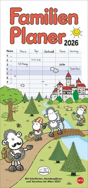 Heye |  sheepworld Familienplaner 2026 | Sonstiges |  Sack Fachmedien