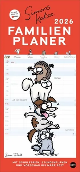 Tofield |  Simons Katze Familienplaner 2026 | Sonstiges |  Sack Fachmedien