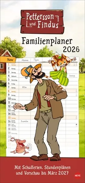 Nordqvist |  Pettersson und Findus Familienplaner 2026 | Sonstiges |  Sack Fachmedien