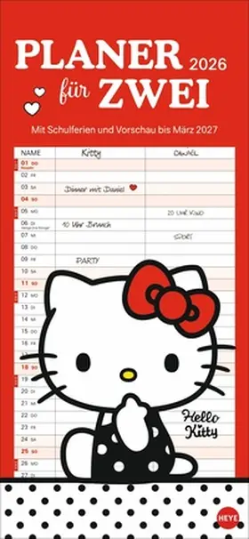  Hello Kitty Planer für zwei 2026 | Sonstiges |  Sack Fachmedien