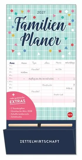 Heye |  Familienplaner plus Tasche 2027 | Sonstiges |  Sack Fachmedien