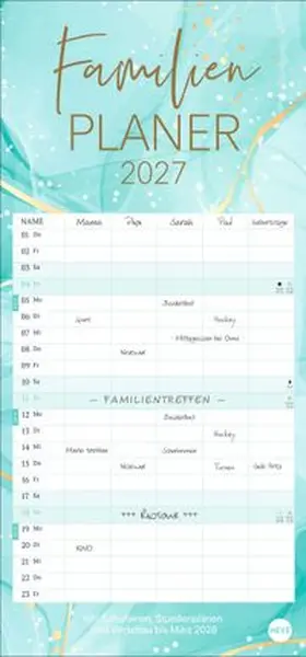  Watercolor Familienplaner 2027 | Sonstiges |  Sack Fachmedien
