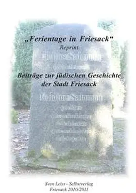 Leist |  Ferientage in Friesack | Buch |  Sack Fachmedien