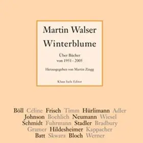 Walser / Zingg |  Winterblume | Buch |  Sack Fachmedien