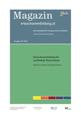 Rauch / Schindler |  Erwachsenenbildung für nachhaltige Entwicklung | Buch |  Sack Fachmedien