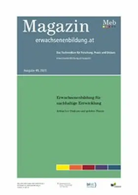 Rauch / Schindler |  Erwachsenenbildung für nachhaltige Entwicklung | eBook | Sack Fachmedien