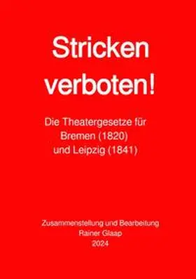 Glaap |  Stricken verboten! | Buch |  Sack Fachmedien