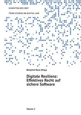 Wischmeyer / Voß / Ritter |  TRIER STUDIES ON DIGITAL LAW / Digitale Resilienz | Buch |  Sack Fachmedien
