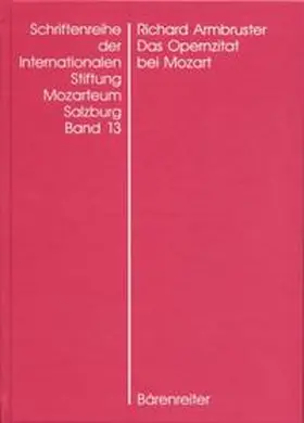 Armbruster |  Das Opernzitat bei Mozart | Buch |  Sack Fachmedien