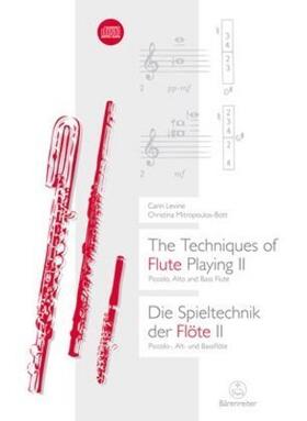Levine / Mitropoulos-Bott | The Techniques of Flute Playing II / Die Spieltechnik der Flöte II, m. 1 Audio-CD. The Techniques of Flute Playing, w. Audio-CD. Bd.2. Bd.2 | Medienkombination | sack.de