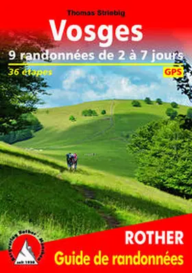 Striebig |  Vosges - 9 randonnées de 2 à 7 jours | Buch |  Sack Fachmedien