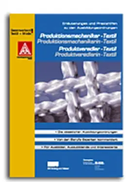 BIBB Bundesinstitut für Berufsbildung |  Produktionsmechaniker / Produktionsmechanikerin Produktveredler / Produktveredlerin - Textil | Buch |  Sack Fachmedien