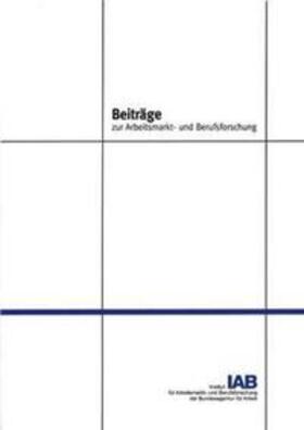 Distelkamp / Hohmann / Wolter | Das IAB/INFORGE-Model | Buch | 978-3-7639-3963-3 | sack.de