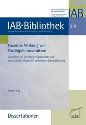 Krug |  Paradoxe Wirkung von Niedriglohnzuschüssen | Buch |  Sack Fachmedien