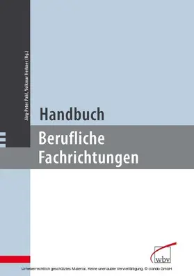 Pahl / Herkner |  Handbuch berufliche Fachrichtungen | eBook | Sack Fachmedien