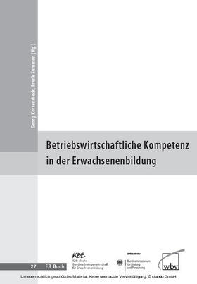 Kortendieck / Summen | Betriebswirtschaftliche Kompetenz in der Erwachsenenbildung | E-Book | sack.de