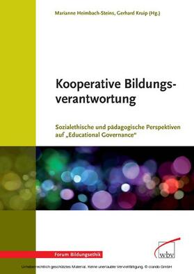Heimbach-Steins / Kruip |  Kooperative Bildungsverantwortung | eBook | Sack Fachmedien