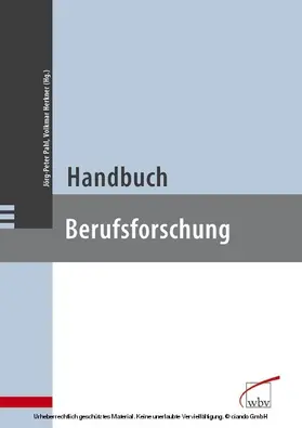 Pahl / Herkner |  Handbuch Berufsforschung | eBook | Sack Fachmedien