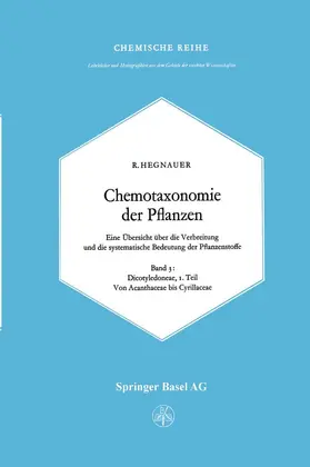 Hegnauer | Chemotaxonomie der Pflanzen | Buch | 978-3-7643-0166-8 | www.sack.de