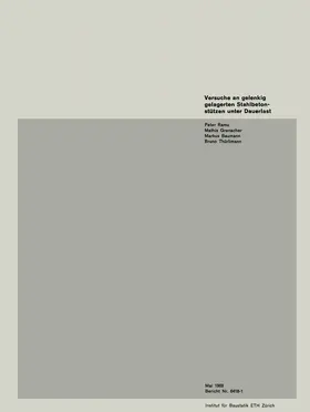 RAMU / THÜRLIMANN / GRENACHER |  Versuche an gelenkig gelagerten Stahlbetonstützen unter Dauerlast | Buch |  Sack Fachmedien