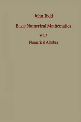 Todd |  Basic Numerical Mathematics | Buch |  Sack Fachmedien