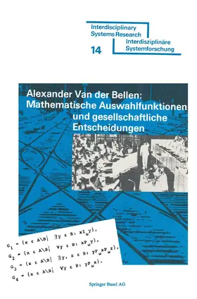 BELLEN |  Mathematische Auswahlfunktionen und gesellschaftliche Entscheidungen | Buch |  Sack Fachmedien