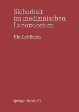 BÜTLER |  Sicherheit im medizinischen Laboratorium | Buch |  Sack Fachmedien