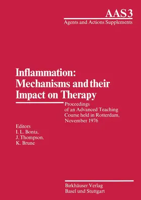 Bonta / Brune / Thompson |  Inflammation: Mechanisms and their Impact on Therapy | Buch |  Sack Fachmedien