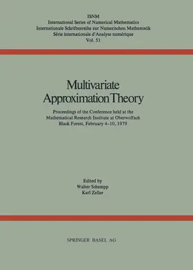 SCHEMPP / ZELLER | Multivariate Approximation Theory | Buch | 978-3-7643-1102-5 | www.sack.de