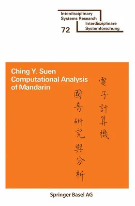 SUEN |  Computational Analysis of Mandarin | Buch |  Sack Fachmedien
