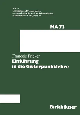 Fricker |  Einführung in die Gitterpunktlehre | Buch |  Sack Fachmedien