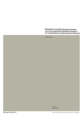 Dieterle |  Modelle für das Dämpfungsverhalten von schwingenden Stahlbetonträgern im ungerissenen und gerissenen Zustand | Buch |  Sack Fachmedien
