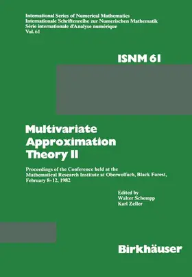 Schempp / Zeller |  Multivariate Approximation Theory II | Buch |  Sack Fachmedien