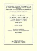 Euler / Fueter |  Commentationes arithmeticae 4th part | Buch |  Sack Fachmedien