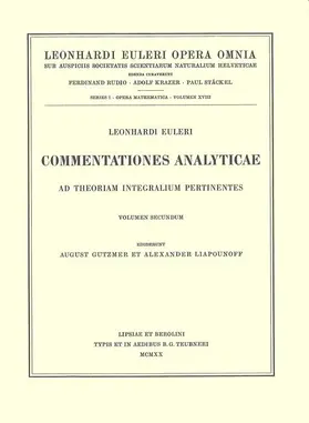 Euler / Speiser |  Commentationes geometricae 2nd part | Buch |  Sack Fachmedien