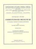Euler / Truesdell |  Commentationes mechanicae ad theoriam corporum fluidorum pertinentes 1st part | Buch |  Sack Fachmedien