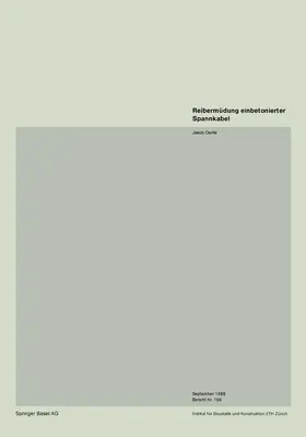 Oertle | Reibermüdung einbetonierter Spannkabel | Buch | 978-3-7643-2263-2 | www.sack.de