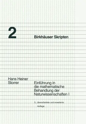 Storrer |  Einführung in die mathematische Behandlung der Naturwissenschaften I | Buch |  Sack Fachmedien