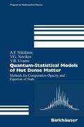 Nikiforov / Novikov / Uvarov |  Quantum-Statistical Models of Hot Dense Matter | eBook | Sack Fachmedien