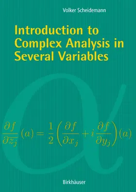 Scheidemann |  Introduction to Complex Analysis in Several Variables | eBook | Sack Fachmedien