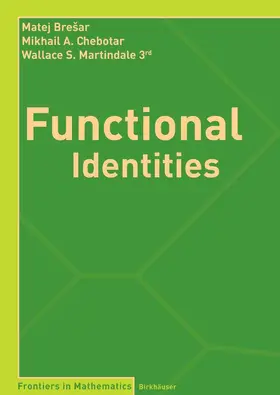 Brešar / Bresar / Chebotar |  Functional Identities | eBook | Sack Fachmedien